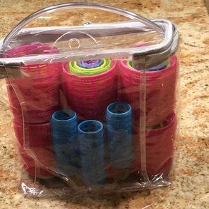 Conair Velcro Hair Curlers in storage/travel bag